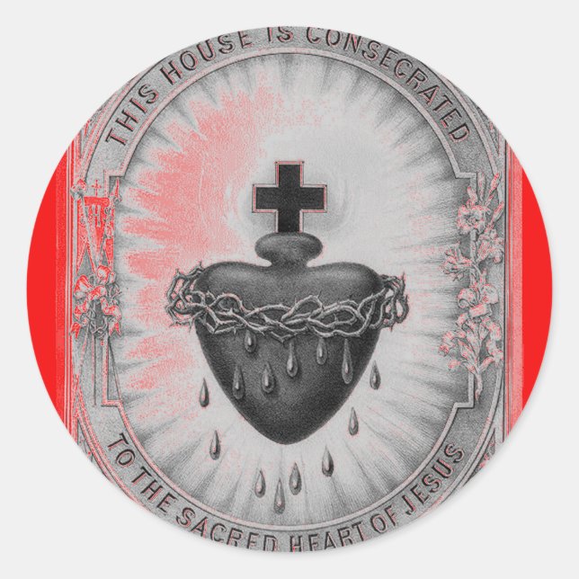 Adesivo Vinheta de bênção da casa (Frente)