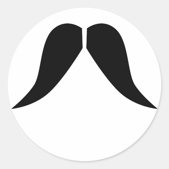 Adesivo Vinheta de bigode (Frente)