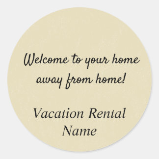 Adesivo Vinheta de Boas-vindas/Aluguer de Airbnb