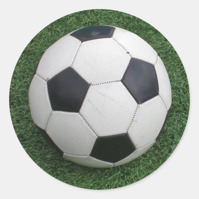 Adesivo Vinheta de bola de futebol (Frente)