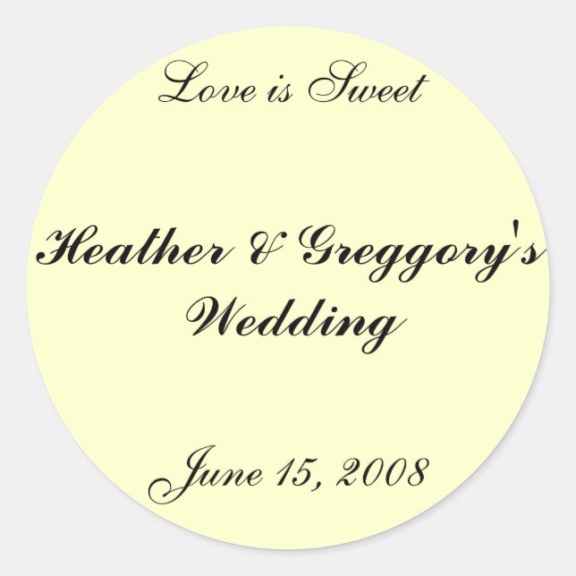 Adesivo Vinheta de bufê doce (Frente)