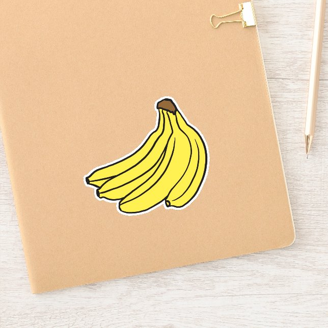 Adesivo Vinheta de Bunch Banana (Notebook)
