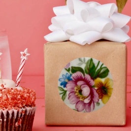 Adesivo Vinheta de Buquê Floral para Taa