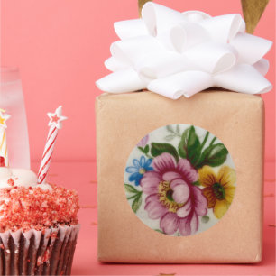Adesivo Vinheta de Buquê Floral para Taa