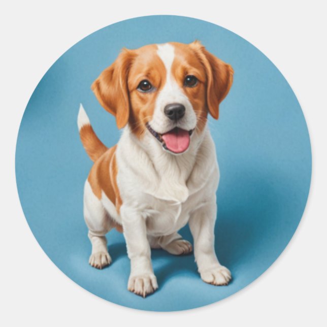 Adesivo Vinheta de cachorrinho (Frente)