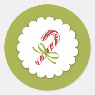 Adesivo Vinheta de Canas de Natal