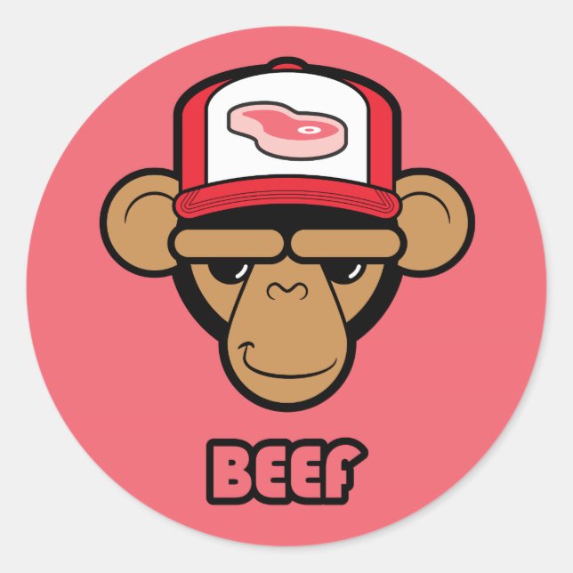 Adesivo Vinheta de carne (Frente)