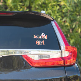Adesivo Vinheta de Carro da Ilha Girl