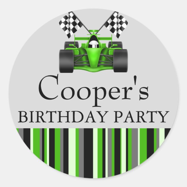 Adesivo Vinheta de Carro Race Verde (Frente)