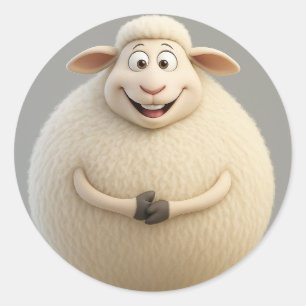Adesivo Vinheta de Cartoon Fluffy