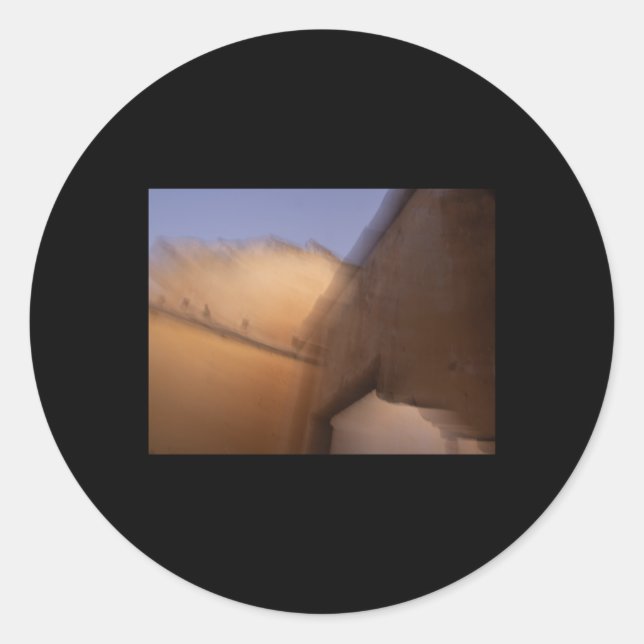 Adesivo Vinheta de Casa Velha e Desfocada (Frente)