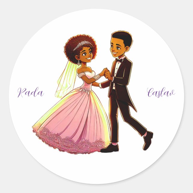 Adesivo Vinheta de casamento (Frente)