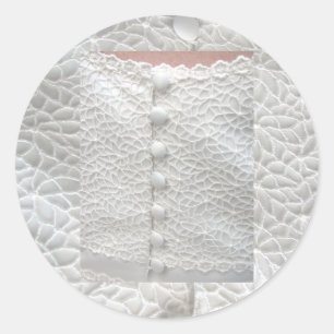 Adesivo Vinheta de Casamento Branco - Personalizável
