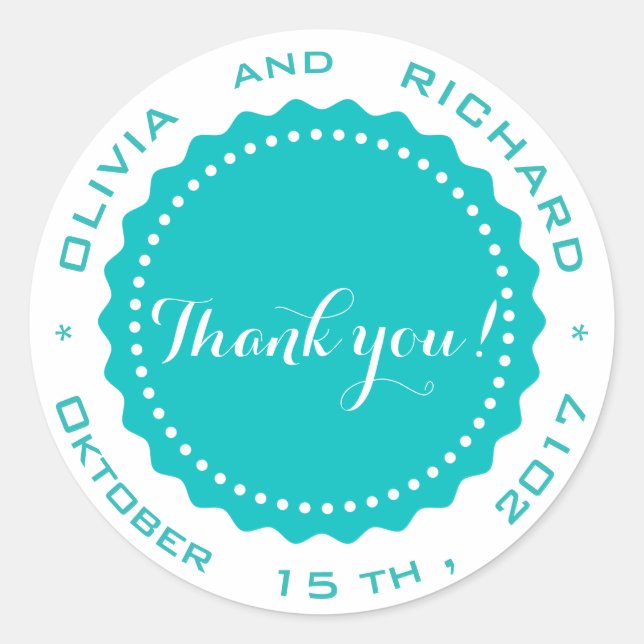 Adesivo Vinheta de casamento com carimbo (Frente)