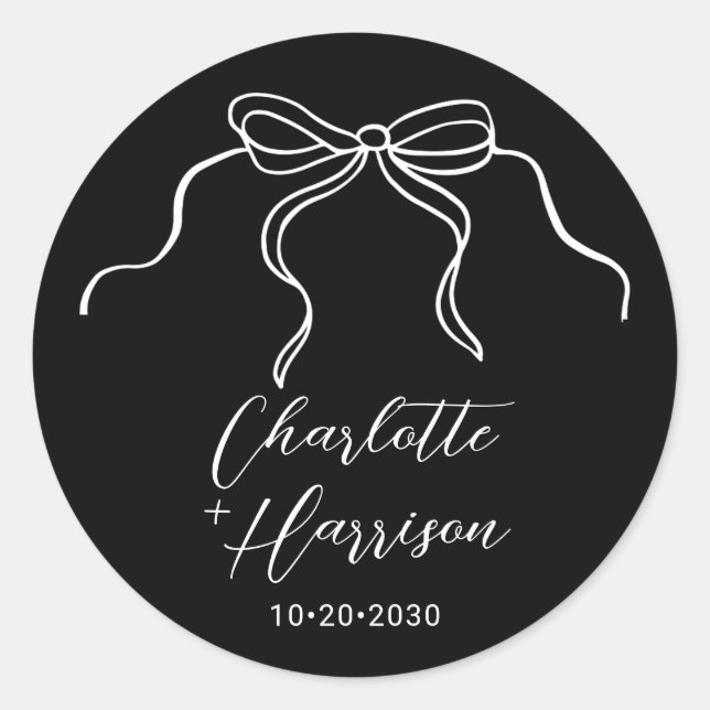 Adesivo Vinheta de Casamento de Arco Whimsical (Frente)