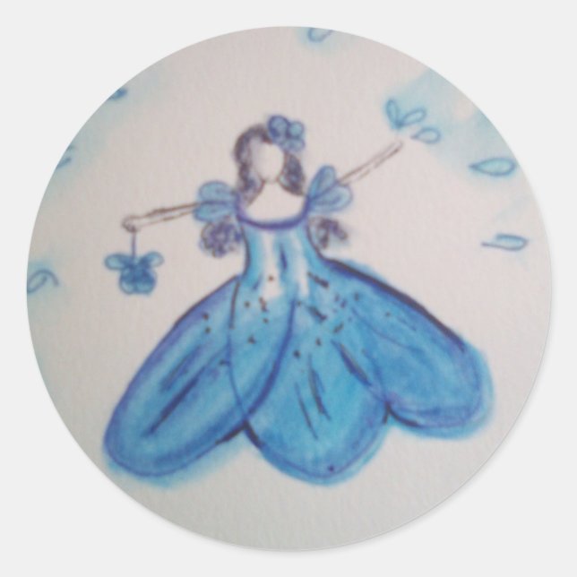 Adesivo Vinheta de Casamento de Meninas de Flor (Frente)