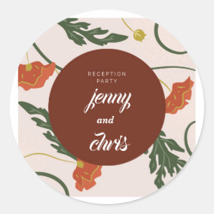 Adesivo Vinheta de Casamento Eucalyptus Personalizada -