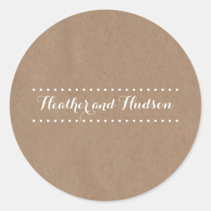 Adesivo Vinheta de Casamento Inspirada em Cartolina