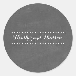 Adesivo Vinheta de Casamento Inspirada em Chalkboard
