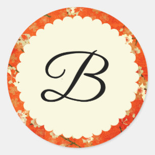 Adesivo Vinheta de Casamento Japonês