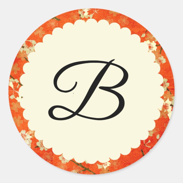 Adesivo Vinheta de Casamento Japonês (Frente)