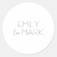 Vinheta de Casamento Monocromático Mínimo EMILY Mo