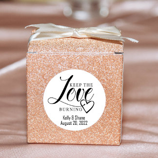 Adesivo Vinheta de casamentos, velas de vela,