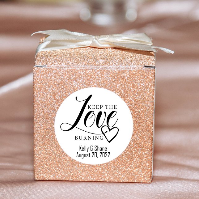 Adesivo Vinheta de casamentos, velas de vela, (Criador carregado)