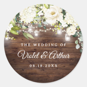 Adesivo Vinheta de Casas Florais Rustic