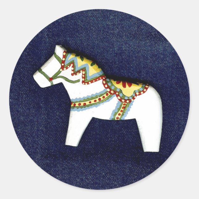 Adesivo Vinheta de Cavalo Branco (Frente)