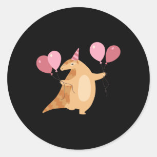 Adesivo Vinheta de Celebração de Pangolin