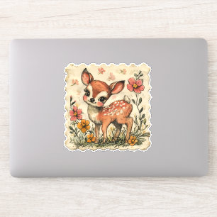 Adesivo Vinheta de cervo de Páscoa