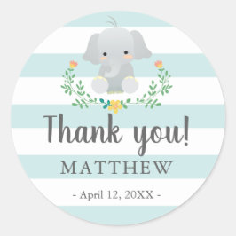 Adesivo Vinheta de chá de fraldas para bebê