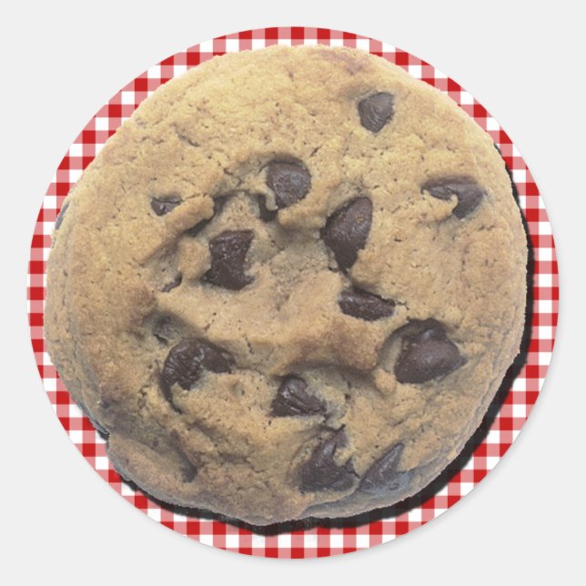 Adesivo Vinheta de chocolate Chip Cookie (Frente)