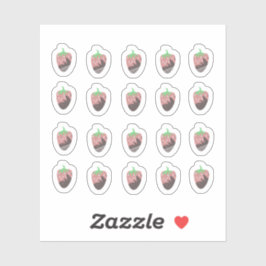 Adesivo Vinheta de chocolate Strawberry Planner