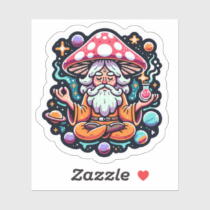 Adesivo Vinheta de cogumelos