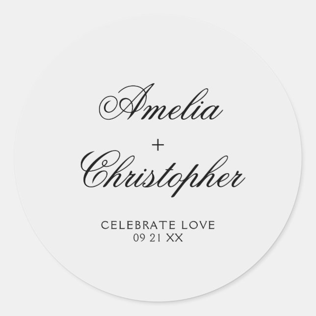 Adesivo Vinheta de Coleção Floral Romântica (Frente)