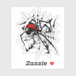 Adesivo Vinheta-de-coleira-vermelha