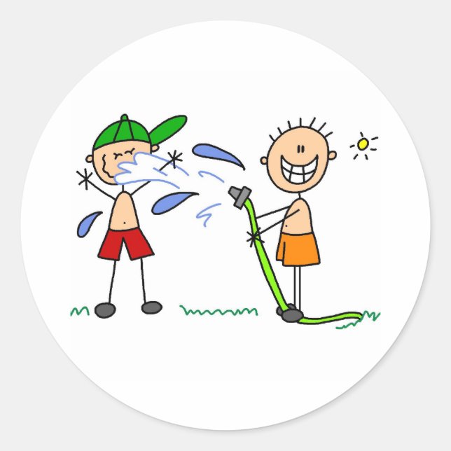 Adesivo Vinheta de combate da mangueira de verão (Frente)