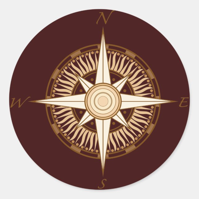 Adesivo Vinheta de Compass Antiguo (Frente)