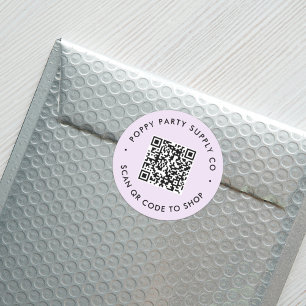 Adesivo Vinheta de Compro de código QR personalizado