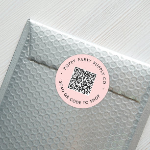 Adesivo Vinheta de Compro de código QR personalizado