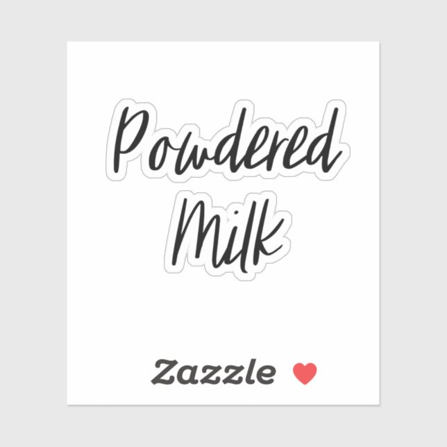 Adesivo Vinheta De Conservas De Leite Em Pó (Folha)