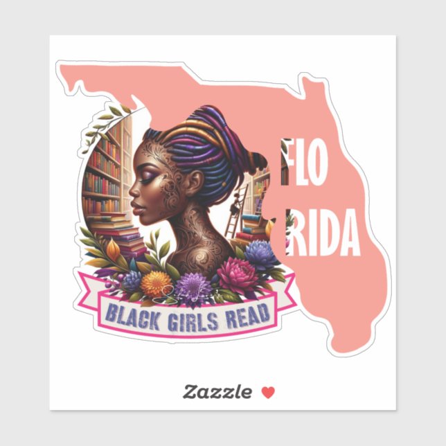 Adesivo Vinheta de Contorno BGR Florida | Design de Vinil  (Folha)