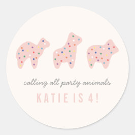 Adesivo Vinheta de Cookie Animal - Bubblegum