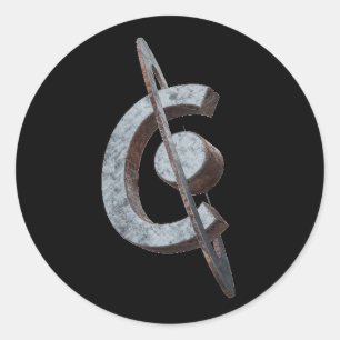 Adesivo Vinheta de corrosão