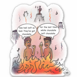 Adesivo Vinheta de Corte Personalizada de Chocolate Branco