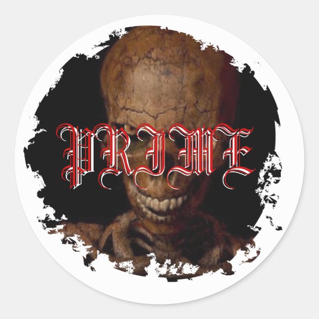 Adesivo Vinheta de crânio (Frente)