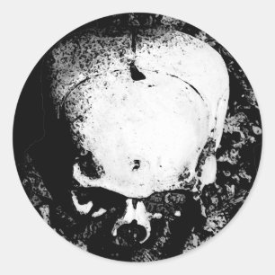 Adesivo Vinheta de crânio