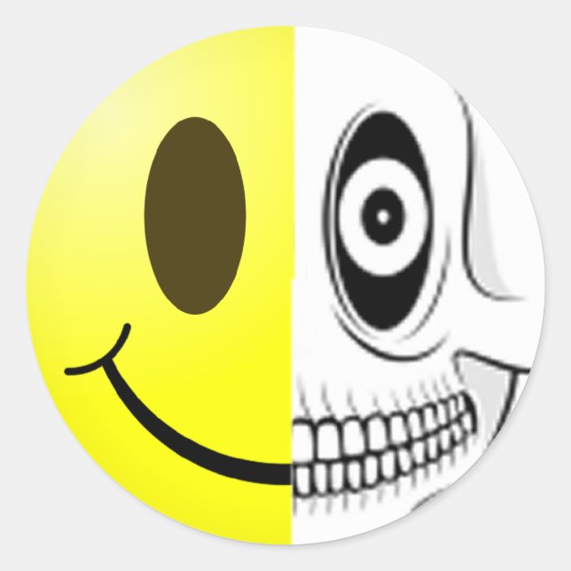 Adesivo Vinheta de crânio (Frente)